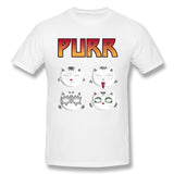 Mens Novelty T-Shirt Purr V2 Breathable Crew Neck Short Sleeves Tees