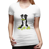 Novelty T Shirt for Women Border Collie Tennis Comfy Round Neck Short Sleeve Shirts