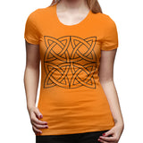 Women’s T-shirt Celtic Knot Irish Scottish Sexy Round Neck Short Sleeve Tops