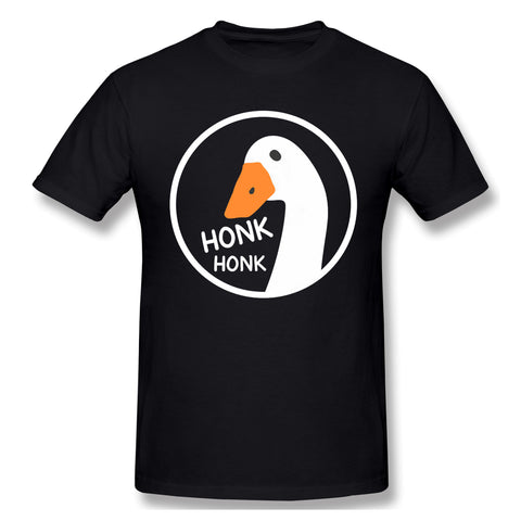 Mens Novelty T-Shirt Goose Honk Comfy Crew Neck Short Sleeves Tees