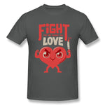 Men's Casual T-shirt Fight For The Things You Love New Comfy Crew Neck Short Sleeves Blouse Tops