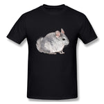 Cotton T Shirt for Men Chinchilla Breathable Round Neck Short Sleeves Tee