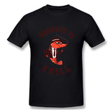 Men's Casual T-shirt Dressed To Krill Comfortable Crew Neck Short Sleeves Blouse Tops