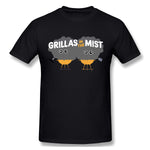 Men's Casual T-shirt Grillas In The Mist New Cool Round Neck Short Sleeves Tees