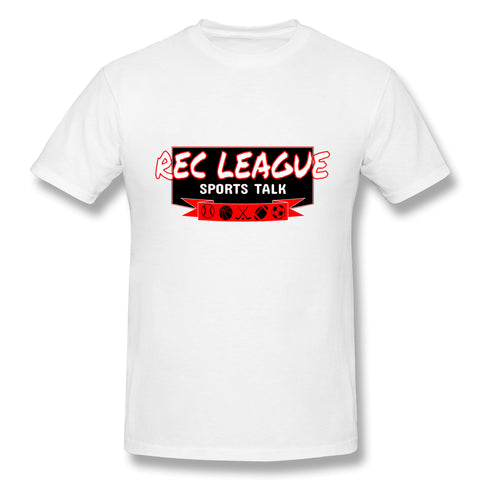 Mens Novelty T-Shirt Rec League Sports Talk Logo Breathable O-Neck Short Sleeves Tees