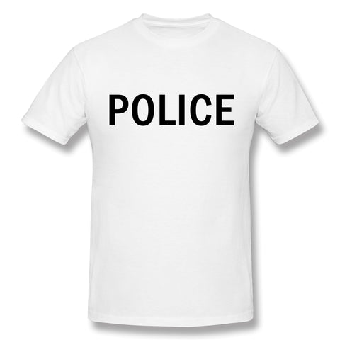 Men's Graphic T Shirt POLICE Cool O-Neck Short Sleeves Shirt