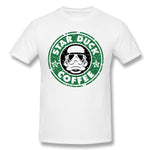 Cotton T Shirt for Men Star Duck Coffee Comfortable Crew Neck Short Sleeves Shirt