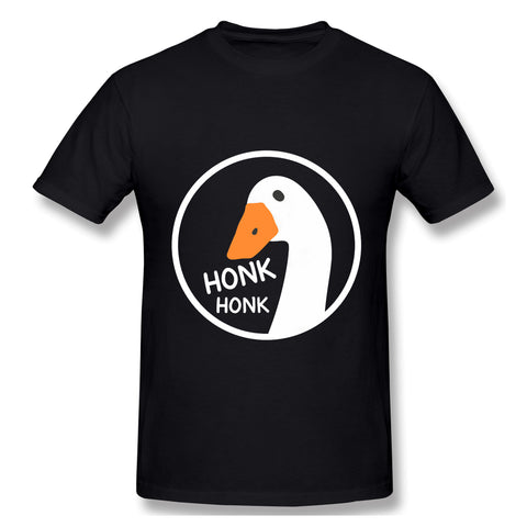 Men's Graphic T Shirt Goose Honk Breathable O-Neck Short Sleeves Shirt