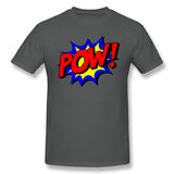 Men's Graphic T Shirt Pow Comic Comic Book Fight Breathable Round Neck Short Sleeves Tees