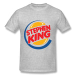 Mens Novelty T-Shirt Stephen King 1 Cool Round Neck Short Sleeves Blouse Tops