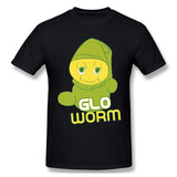 Mens Novelty T-Shirt Glo Worm Breathable O-Neck Short Sleeves Tee