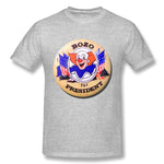 Men's Graphic T Shirt Bozo For President Style Round Neck Short Sleeves Shirt