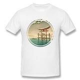 Mens Novelty T-Shirt Sea At Seto Breathable Crew Neck Short Sleeves Shirt