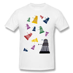 Cotton T Shirt for Men Pluies Dalek Style Crew Neck Short Sleeves Tee