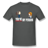 Cotton T Shirt for Men You Are My Person Cool Crew Neck Short Sleeves Tees