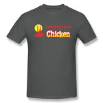 Mens Novelty T-Shirt Southern Fried Chicken Comfortable Crew Neck Short Sleeves Tee