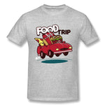 Mens Novelty T-Shirt Food Trip New Breathable O-Neck Short Sleeves Tee