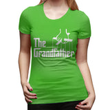 Women's Casual T-shirt The Grandfather Sexy Round Neck Short Sleeve Tops