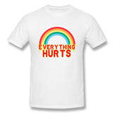 Cotton T Shirt for Men Everything Hurts New Style O-Neck Short Sleeves Tees