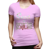 Women’s T-shirt Sweet But Psycho Soft Round Neck Short Sleeve Tops