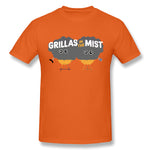 Men's Casual T-shirt Grillas In The Mist New Cool Round Neck Short Sleeves Tees