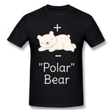 Men's Casual T-shirt Polar Molecule Bear Funny Science Pun Comfortable Round Neck Short Sleeves Shirt