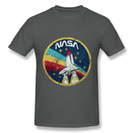 Men's Casual T-shirt NASA Style Crew Neck Short Sleeves Shirt