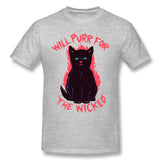 Men's Graphic T Shirt Wicked Kitten Style Round Neck Short Sleeves Blouse Tops