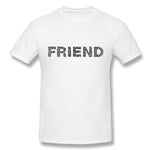 Cotton T Shirt for Men Friend Enemy Human People Persons Comfortable O-Neck Short Sleeves Shirt