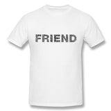 Cotton T Shirt for Men Friend Enemy Human People Persons Comfortable O-Neck Short Sleeves Shirt