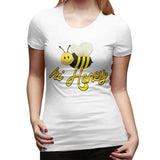 Womens Graphic T-Shirt Hi Honey Soft Crew Neck Short Sleeve Tops