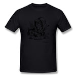 Cotton T Shirt for Men Mad Hatter Comfortable Round Neck Short Sleeves Tees